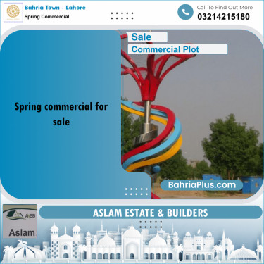 1 Marla Commercial Plot for Sale in Spring Commercial -  Bahria Town, Lahore - (BP-262758)