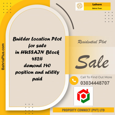 Residential Plot for Sale in Bahria Town, Lahore - (BP-262911)