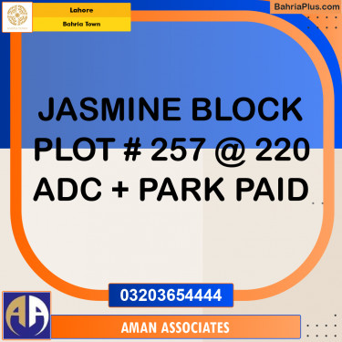 Residential Plot for Sale in Bahria Town, Lahore - (BP-262918)