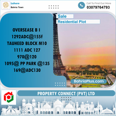 Residential Plot for Sale in Bahria Town, Lahore - (BP-262927)