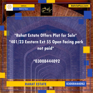 5 Marla Residential Plot for Sale in Bahria Town, Lahore - (BP-262953)