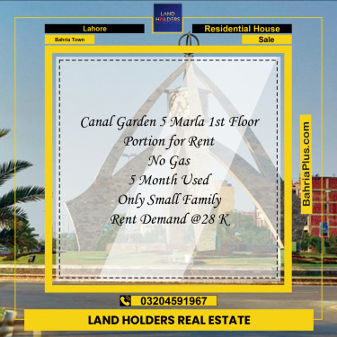 5 Marla Residential House for Sale in Bahria Town, Lahore - (BP-263055)