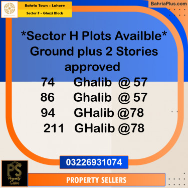5 Marla Residential Plot for Sale in Sector F - Ghazi Block -  Bahria Town, Lahore - (BP-263093)