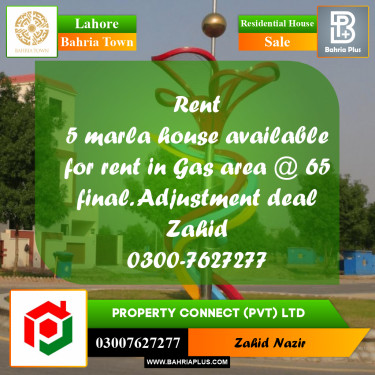 Residential House for Sale in Bahria Town, Lahore - (BP-263202)