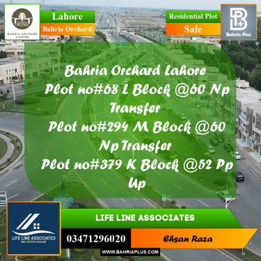 5 Marla Residential Plot for Sale in Bahria Orchard, Lahore - (BP-263240)
