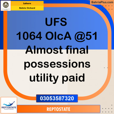 Residential Plot for Sale in Bahria Orchard, Lahore - (BP-263311)