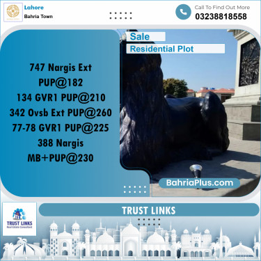 Residential Plot for Sale in Bahria Town, Lahore - (BP-263340)