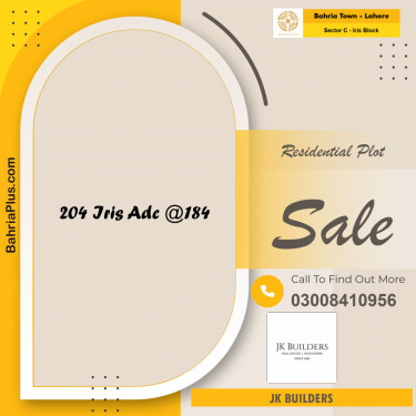 10 Marla Residential Plot for Sale in Sector C - Iris Block -  Bahria Town, Lahore - (BP-263652)