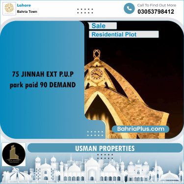 Residential Plot for Sale in Bahria Town, Lahore - (BP-263854)