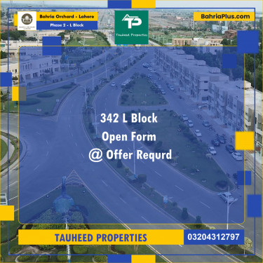 5 Marla Residential Plot for Sale in Phase 2 - L Block -  Bahria Orchard, Lahore - (BP-264058)