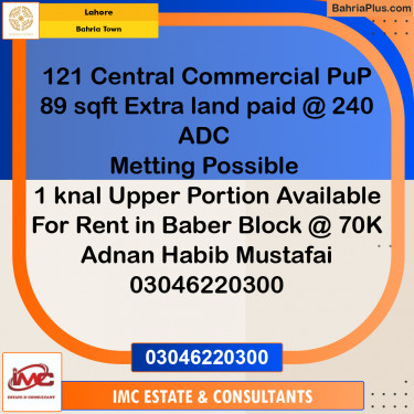 Residential Plot for Sale in Bahria Town, Lahore - (BP-264070)