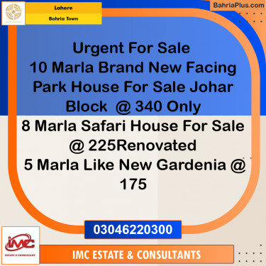 Residential Plot for Sale in Bahria Town, Lahore - (BP-264192)