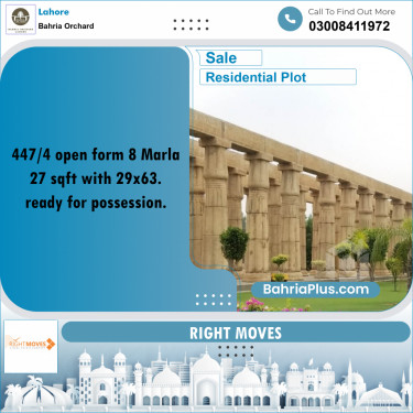 Residential Plot for Sale in Bahria Orchard, Lahore - (BP-264244)