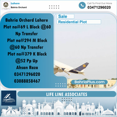 5 Marla Residential Plot for Sale in Bahria Orchard, Lahore - (BP-264309)