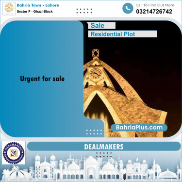 10 Marla Residential Plot for Sale in Sector F - Ghazi Block -  Bahria Town, Lahore - (BP-264329)