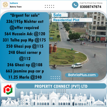 Residential Plot for Sale in Bahria Town, Lahore - (BP-264651)