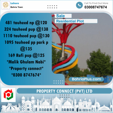 Residential Plot for Sale in Bahria Town, Lahore - (BP-264652)