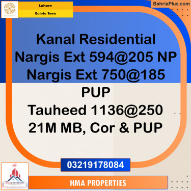 Residential Plot for Sale in Bahria Town, Lahore - (BP-264790)