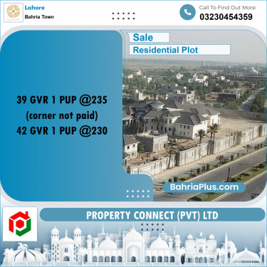 Residential Plot for Sale in Bahria Town, Lahore - (BP-264810)