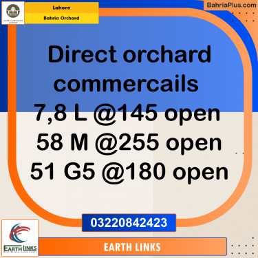 Commercial Plot for Sale in Bahria Orchard, Lahore - (BP-264932)