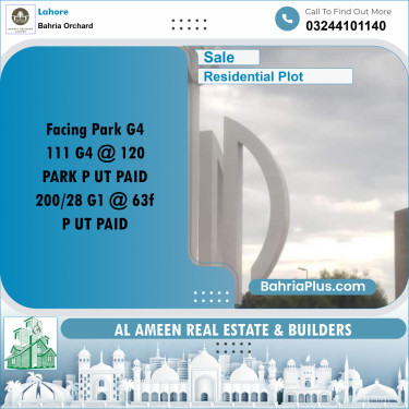 Residential Plot for Sale in Bahria Orchard, Lahore - (BP-264943)