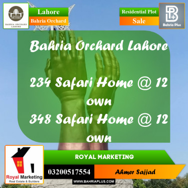 Residential Plot for Sale in Bahria Orchard, Lahore - (BP-265007)