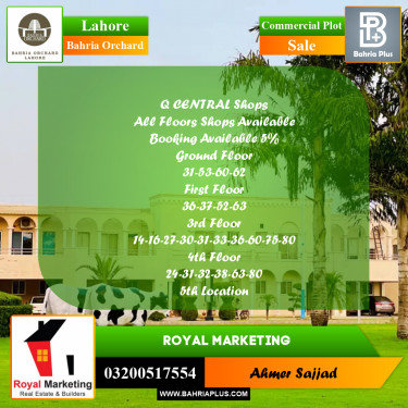 Commercial Plot for Sale in Bahria Orchard, Lahore - (BP-265025)