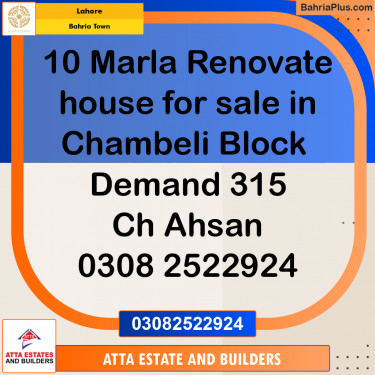 Residential Plot for Sale in Bahria Town, Lahore - (BP-265052)