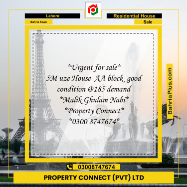 Residential House for Sale in Bahria Town, Lahore - (BP-265327)