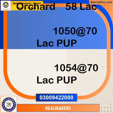 10 Marla Residential Plot for Sale in Phase 4 - G6 Block -  Bahria Orchard, Lahore - (BP-265438)