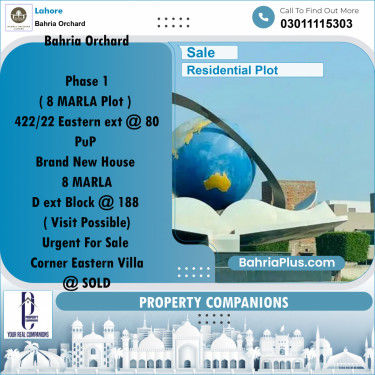 Residential Plot for Sale in Bahria Orchard, Lahore - (BP-265457)