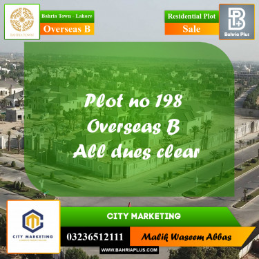 1 Kanal Residential Plot for Sale in Overseas B -  Bahria Town, Lahore - (BP-265576)