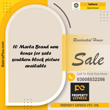Residential House for Sale in Bahria Orchard, Lahore - (BP-265597)