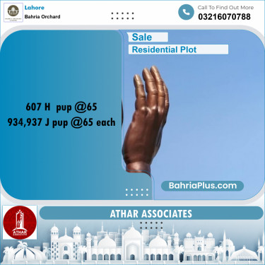 8 Marla Residential Plot for Sale in Bahria Orchard, Lahore - (BP-265741)