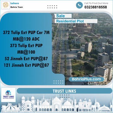 Residential Plot for Sale in Bahria Town, Lahore - (BP-265775)