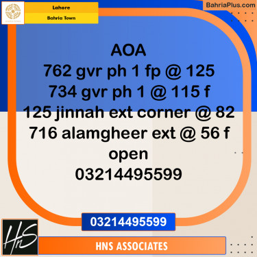 Residential Plot for Sale in Bahria Town, Lahore - (BP-265871)