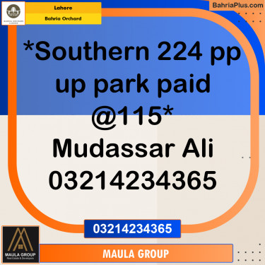 Residential Plot for Sale in Bahria Orchard, Lahore - (BP-265900)
