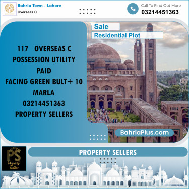 5 Marla Residential Plot for Sale in Overseas C -  Bahria Town, Lahore - (BP-266081)