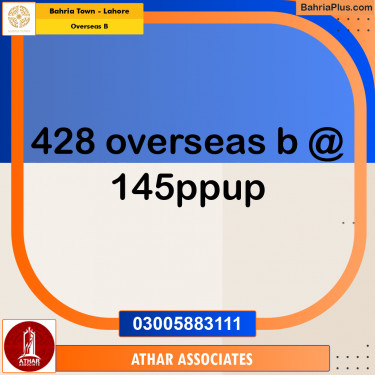 10 Marla Residential Plot for Sale in Overseas B -  Bahria Town, Lahore - (BP-266134)