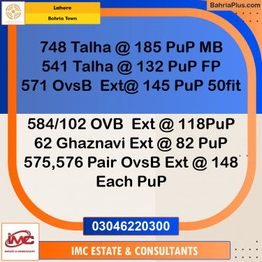 Residential Plot for Sale in Bahria Town, Lahore - (BP-266139)