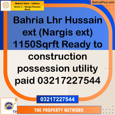 5.12 Marla Residential Plot for Sale in Sector C - Nargis/Hussain Block -  Bahria Town, Lahore - (BP-266218)