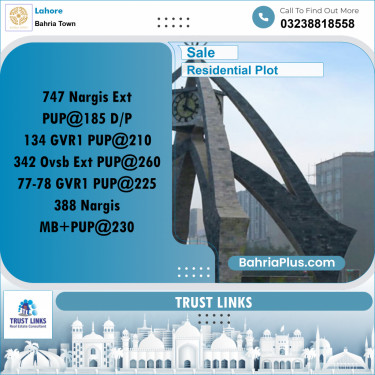 Residential Plot for Sale in Bahria Town, Lahore - (BP-266360)
