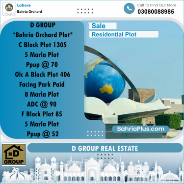 Residential Plot for Sale in Bahria Orchard, Lahore - (BP-266403)