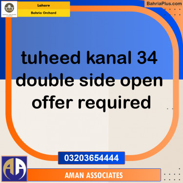 Residential Plot for Sale in Bahria Orchard, Lahore - (BP-266448)