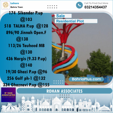 Residential Plot for Sale in Bahria Town, Lahore - (BP-266488)