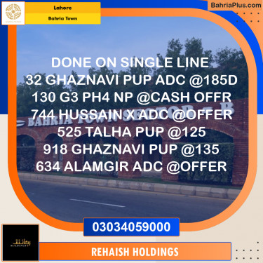 Residential Plot for Sale in Bahria Town, Lahore - (BP-266714)