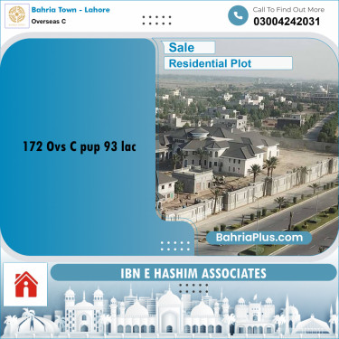 5 Marla Residential Plot for Sale in Overseas C -  Bahria Town, Lahore - (BP-266853)