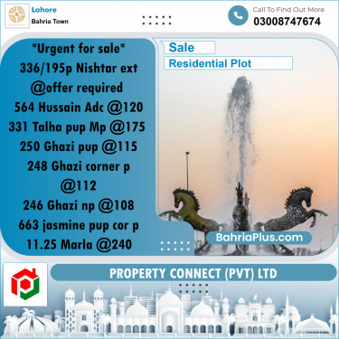 Residential Plot for Sale in Bahria Town, Lahore - (BP-266926)