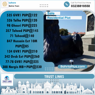Residential Plot for Sale in Bahria Town, Lahore - (BP-267023)