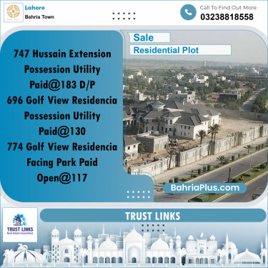 Residential Plot for Sale in Bahria Town, Lahore - (BP-267024)